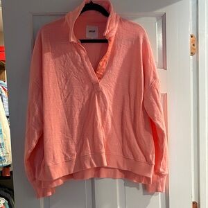 Aerie Coral Pullover with collar